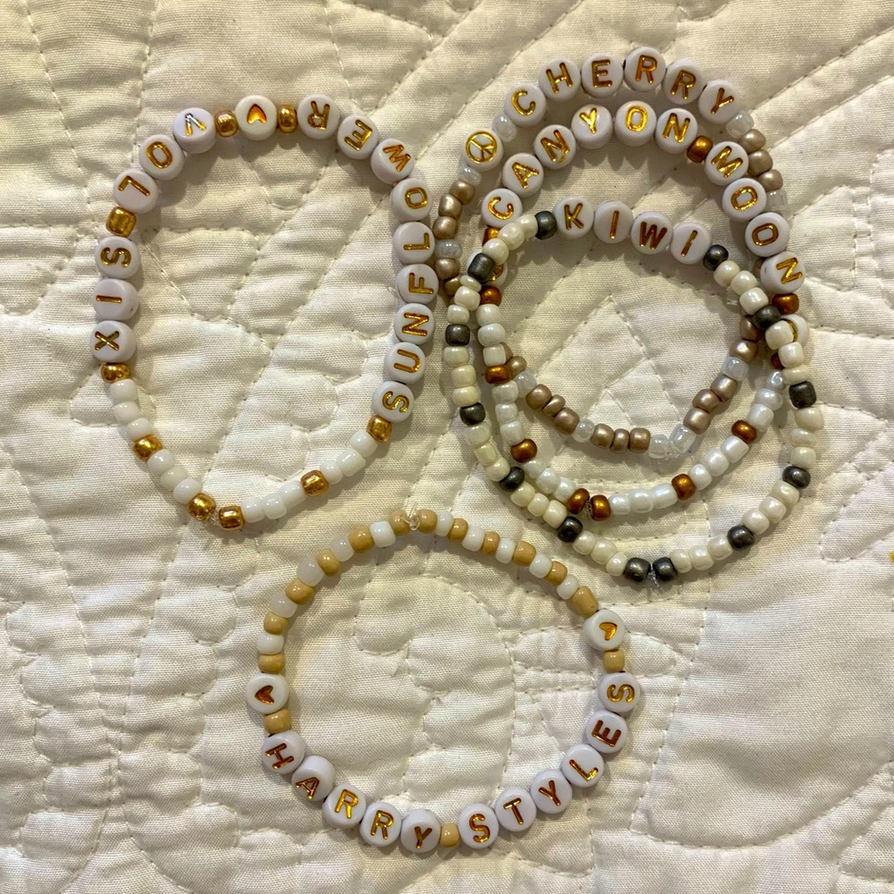 Set of 5 Harry Styles Handmade Bracelets